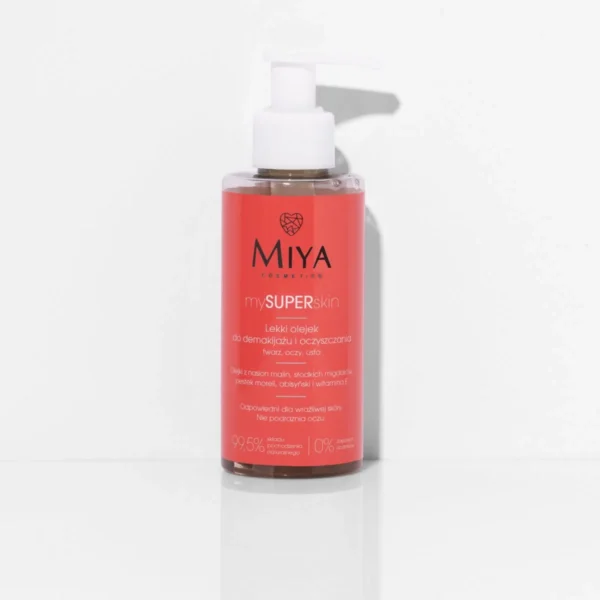 MIYA Cosmetics mySUPERskin Light makeup remover and cleansing oil for face, eyes and lips